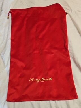 Hone Birdette Red Velvet Lingerie Bag Large